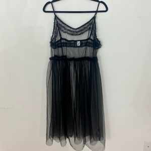 H&M Sheer Black Dress Size 10 fits Medium/Large